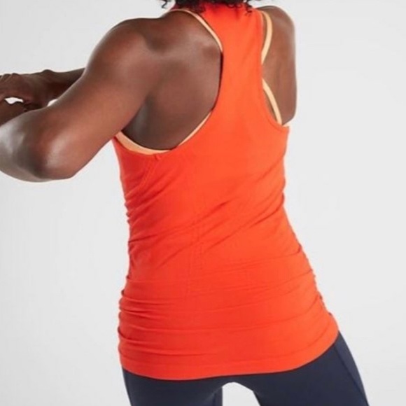 NWT ATHLETA SPEEDLIGHT SEAMLESS TANK SIZE MEDIUM ORANGE - Picture 2 of 10